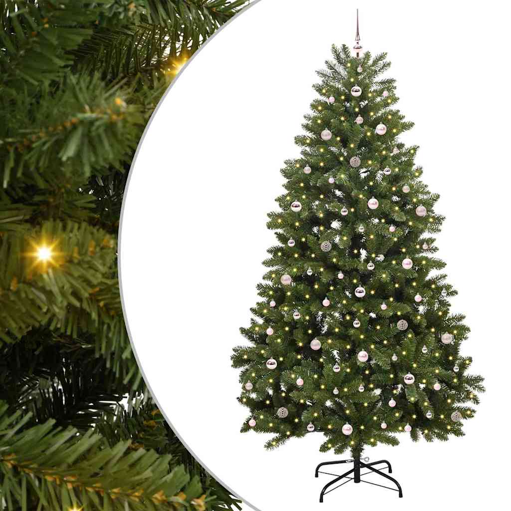 Sztuczna choinka Ze LED Lights Zielony 270 cm PVC i Metal