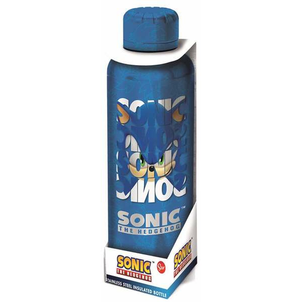 Sonic Botella Térmica De Acero Inoxidable 515 Ml Azul Acero Inoxidable, Leroy Merlin