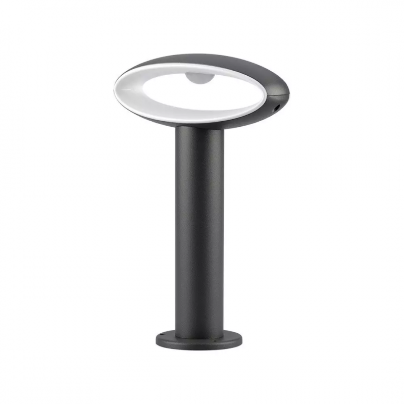 Lampa ogrodowa LED 9W, do montażu na ziemi, ciemnoszara, wys. 30 cm, 3000 K, IP54