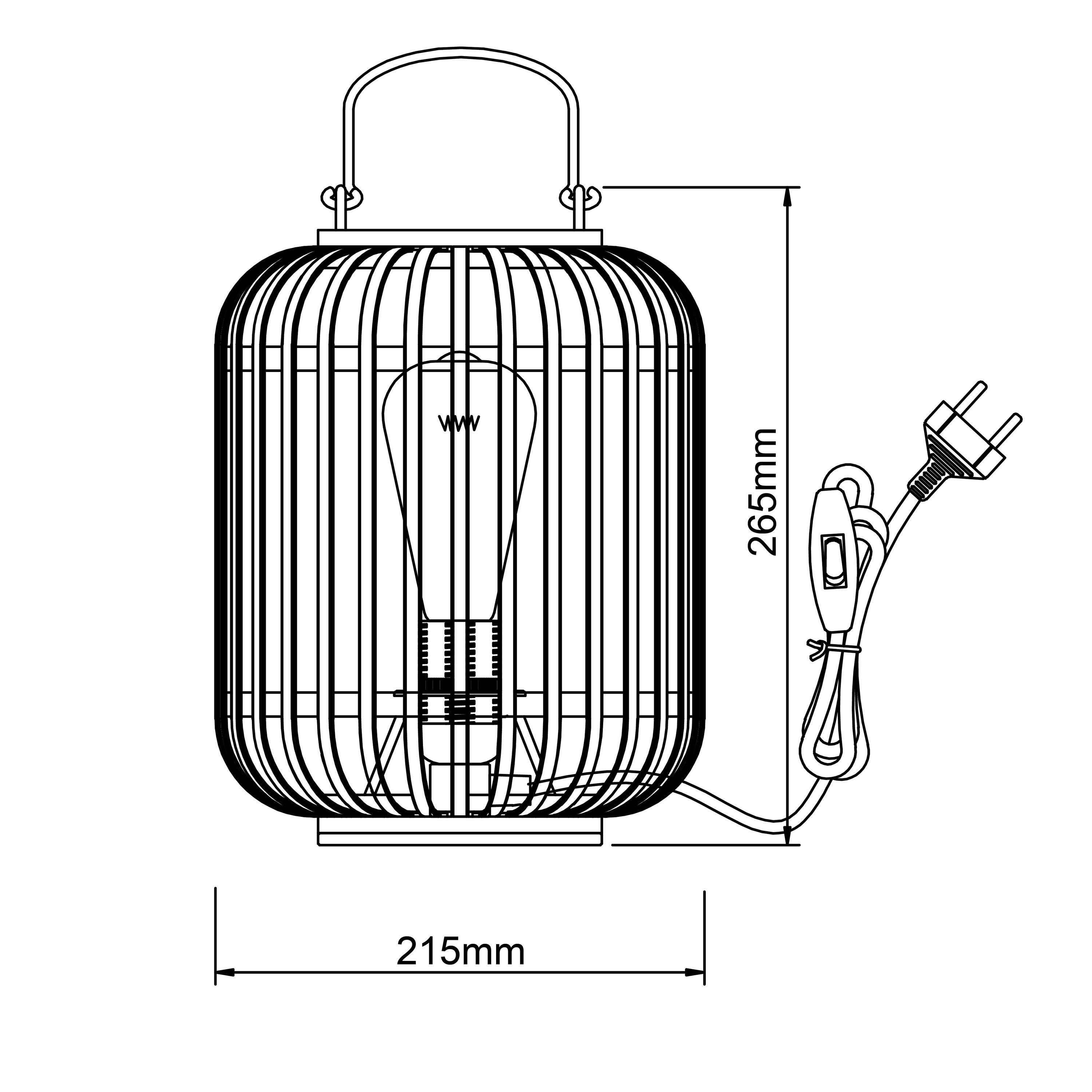 Brilliant Woodbridge LED lampa sufitowa 25x25cm drewno/czarny, drewno/metal/plastik, 1x wbudowana dioda LED, 18 W, (strumień świetlny: 1600lm, barwa ś - 9