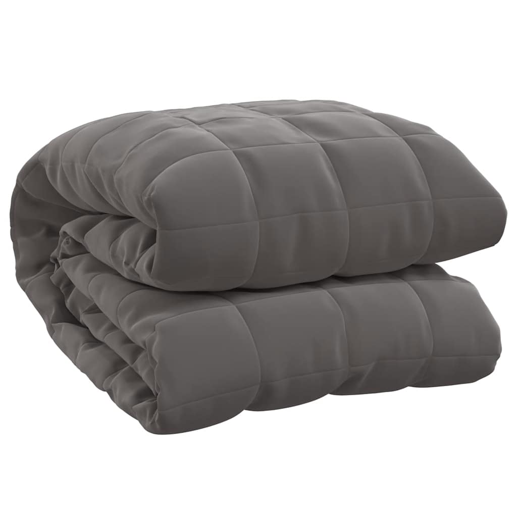 Couverture lestée Gris 200x200 cm 9 kg Tissu vidaXL - 2