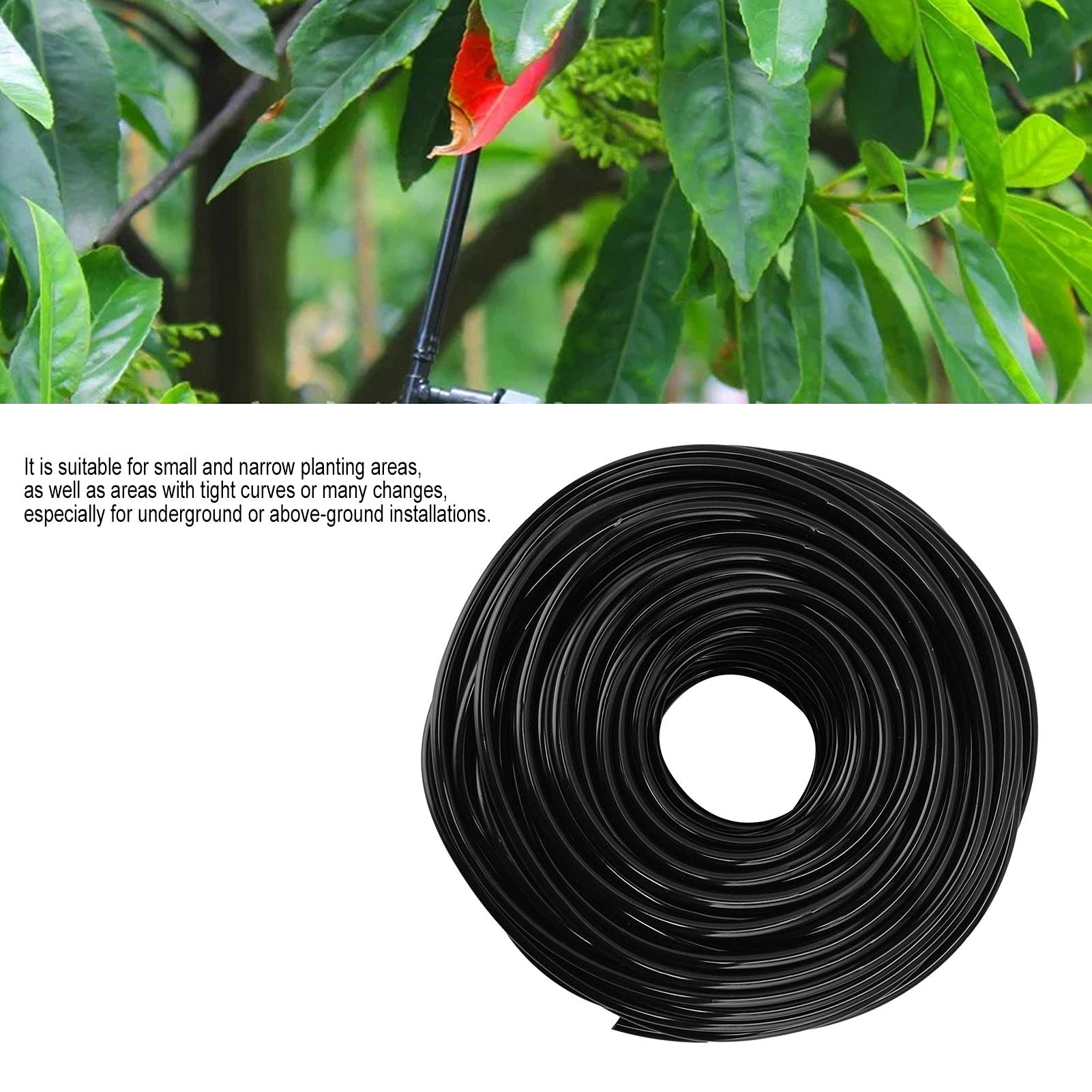 Tubo di irrigazione a goccia per tubi di distribuzione in bianco da 1/8 pollici, tubo in PVC