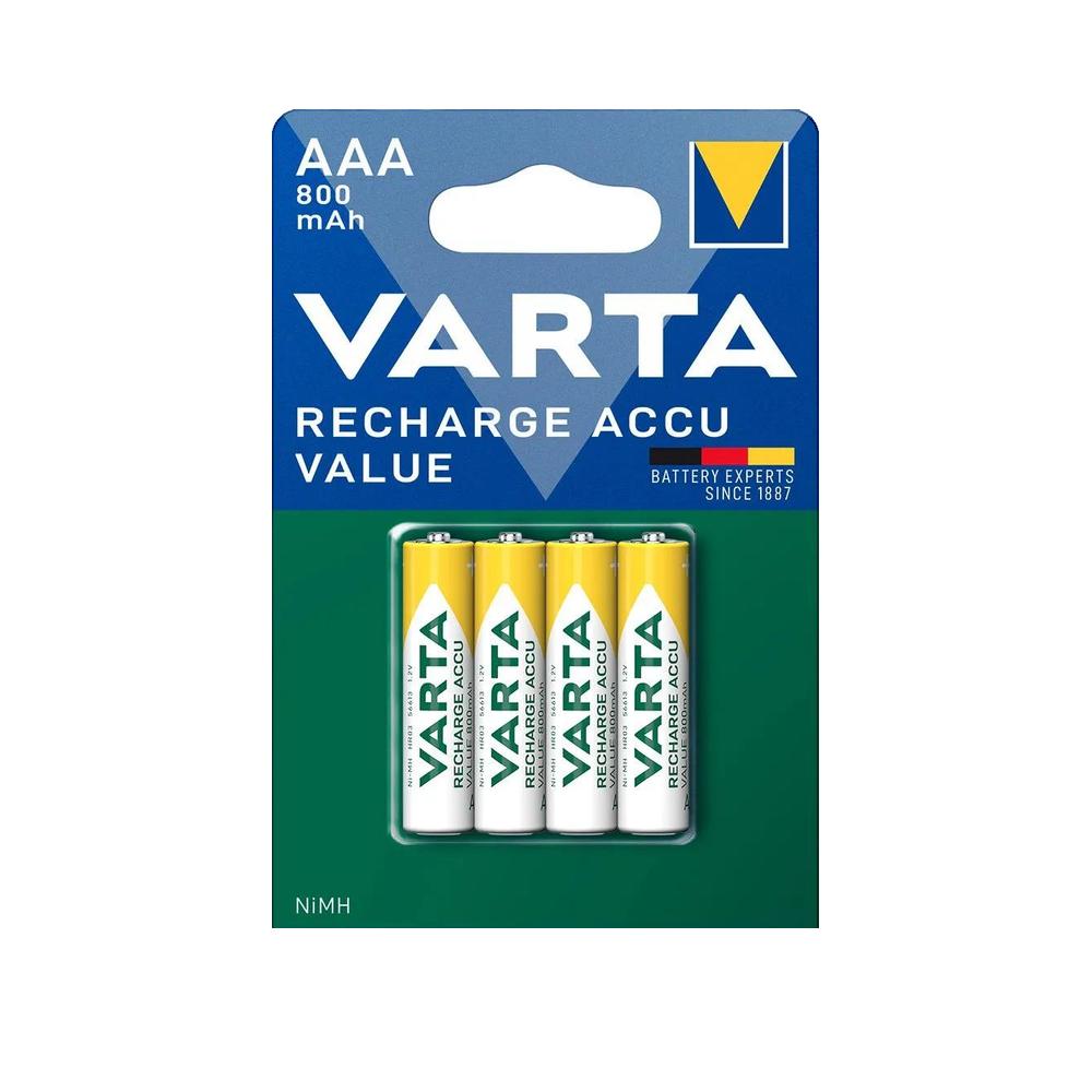 4 Piles LR03 VARTA AAA Rechargeables 800mAh - 2