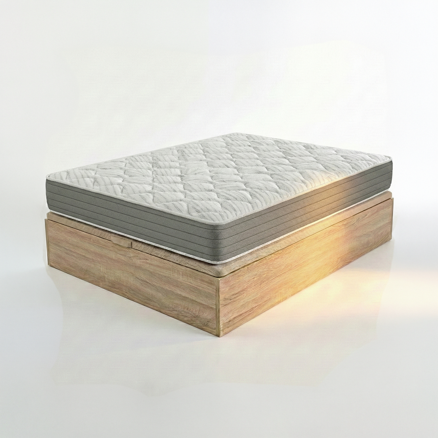 Pack Colchón Viscoelástico 135x190cm 20cm + Canapé Natural | ENVIO, MONTAJE Y RETIRADA INCLUÍDA | ROYAL SLEEP Ceramic 20 - 3