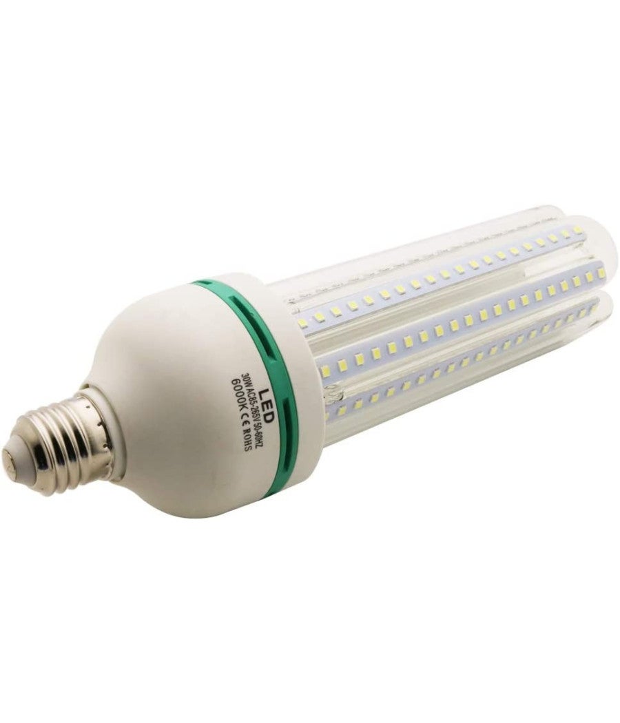 Trade Shop - Lampada Lampadina 4u A Led Da 30w Luce Fredda O Calda Basso Consumo Attacco E27 - Bianco Freddo - - 8