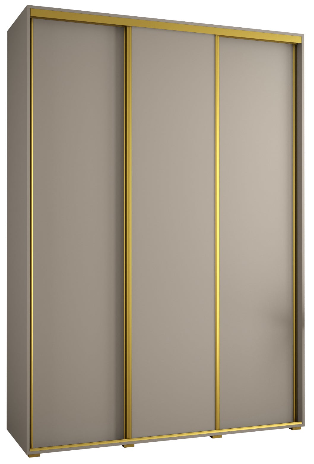 Szafa przesuwna wysoka Dakota 1 180 x 45 x 235,2 cm kaszmir + u. złoty - Abiks Meble