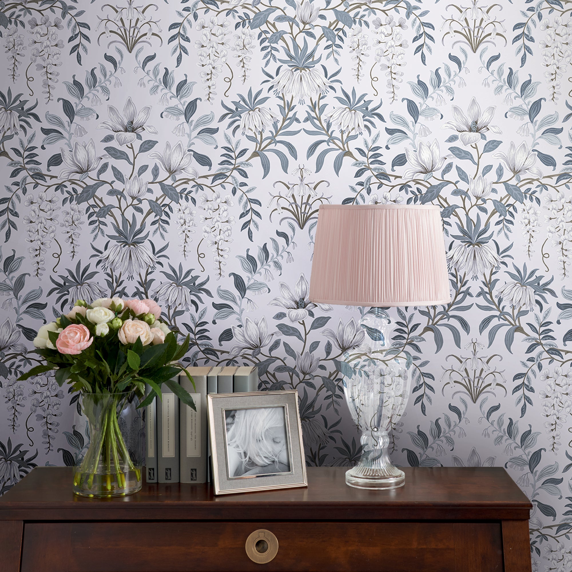 Laura Ashley Tapeta filzelinowa PARTERRE 10 m x 52 cm