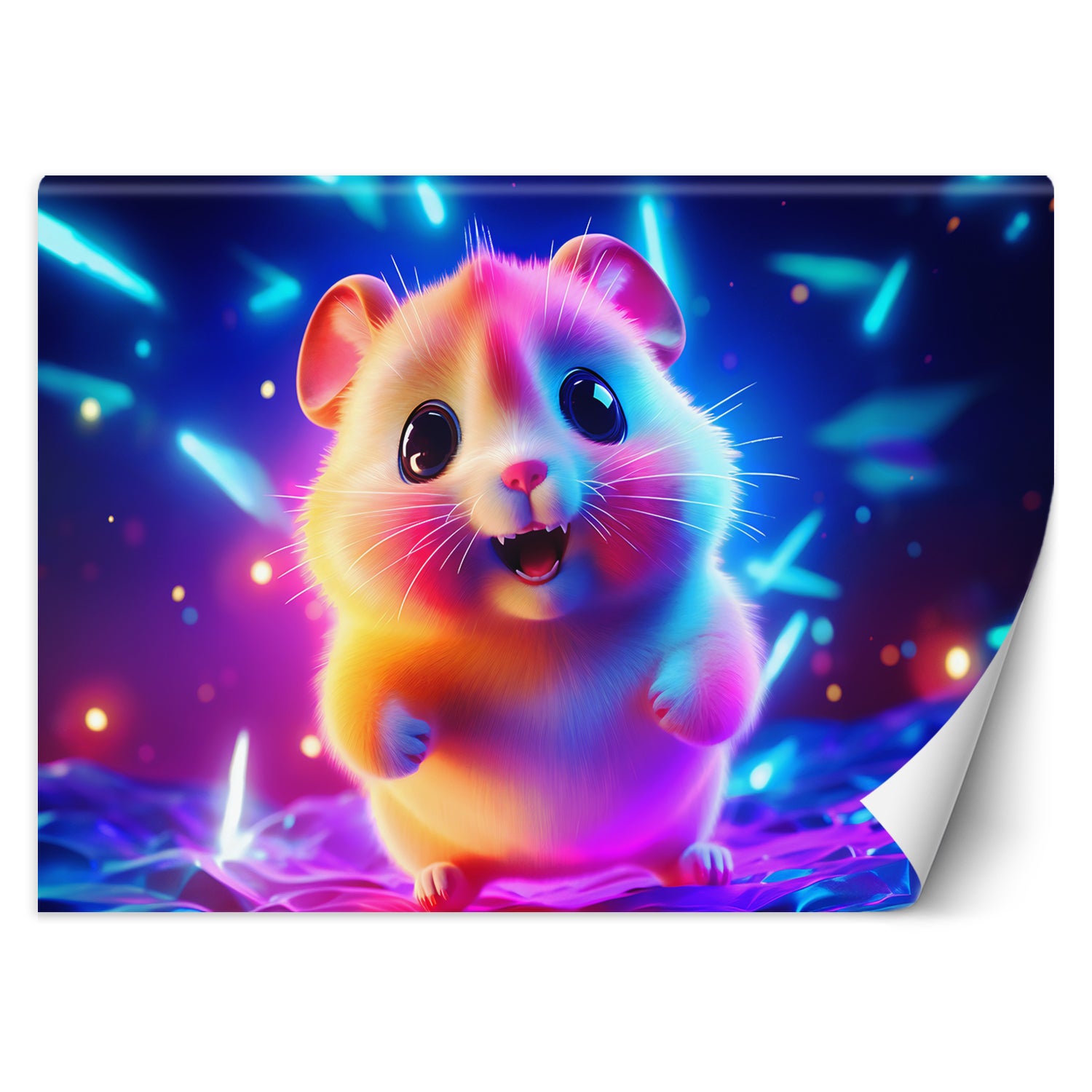 Fototapeta, Chomik neon 400x280