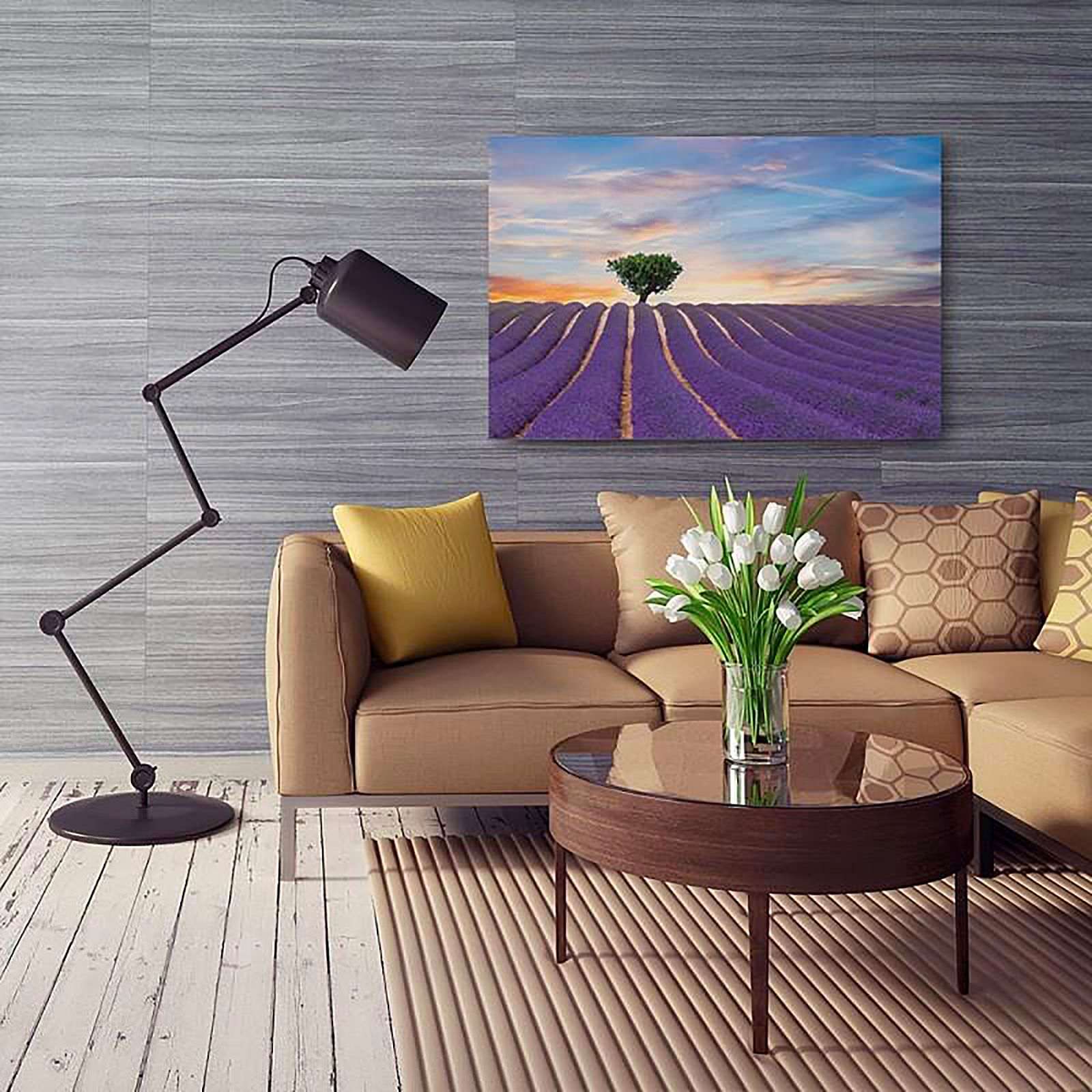 Tableau champ de lavande - 80 x 60 cm - 5