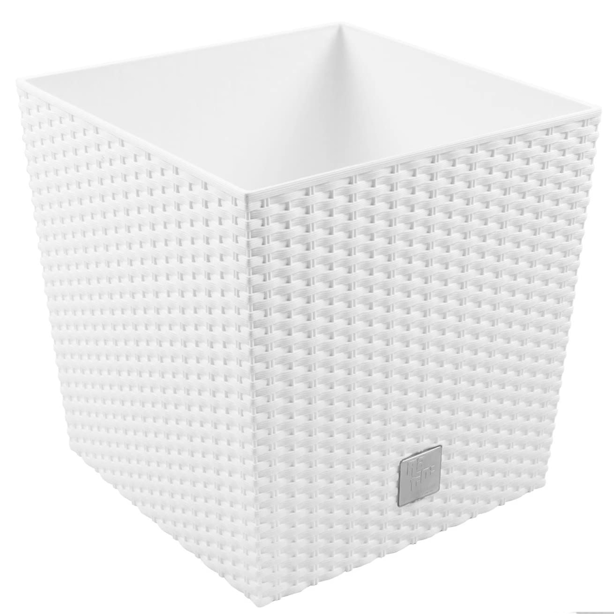 prosperplast-rato-10-litres-avec-bac-de-plantation-blanc-22-3-x-22-3-x