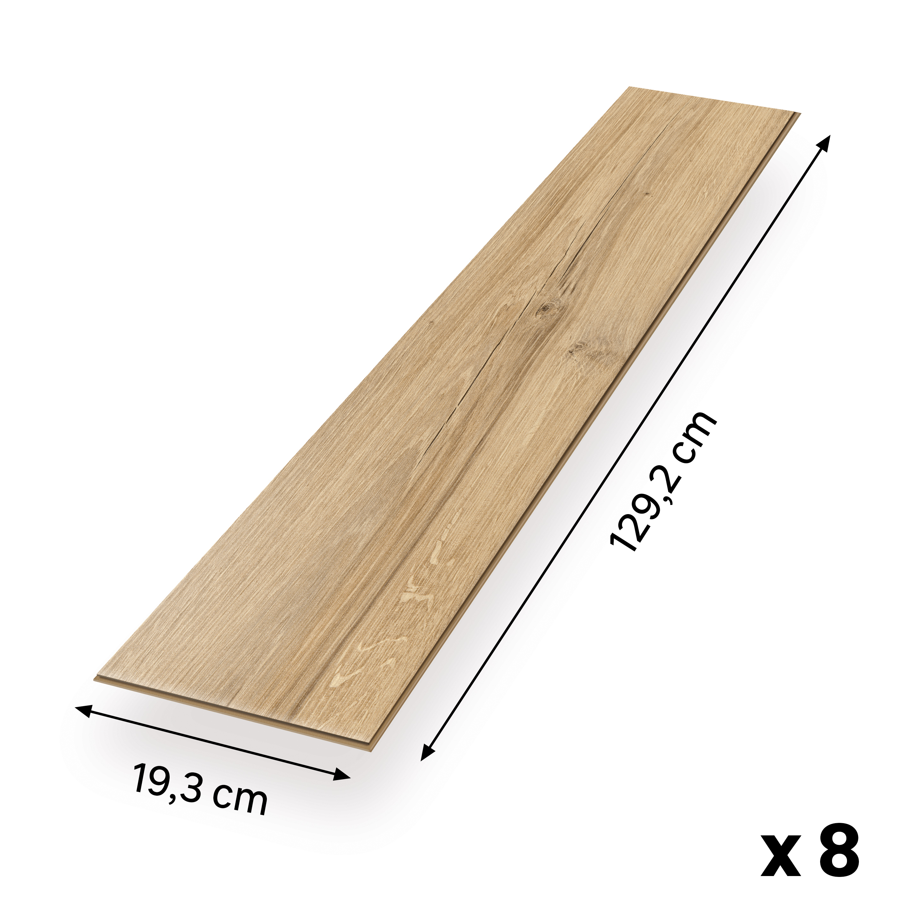 EGGER Sol stratifié NatureSense EL2822 Chêne Livingstone naturel 1292 x 193 x 8mm - 2