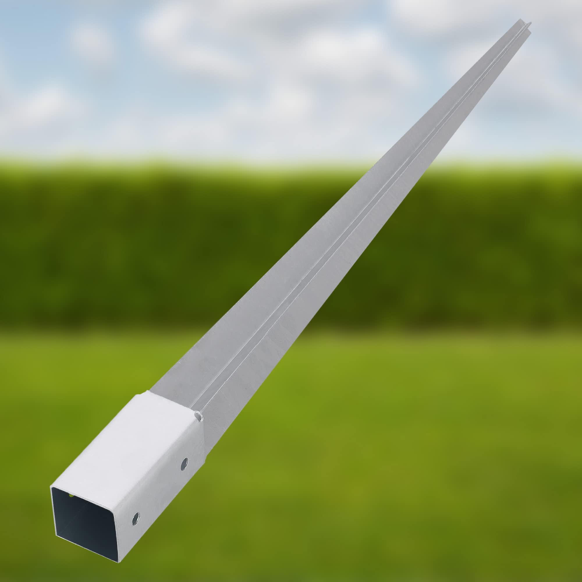 Soporte poste de hincar 71 x 71 mm longitud 750 mm - pie de poste galvanizado en caliente - KOTARBAU - 7