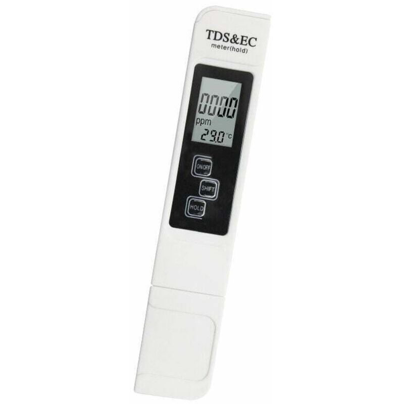 TDS Teter, Ph-mètre PH/EC/TDS/TEMP mètre APP contrôle Intelligent testeur de qualité de l'eau ATC for Aquariums d'eau potable,Testeur de pH à étalonnage automatique