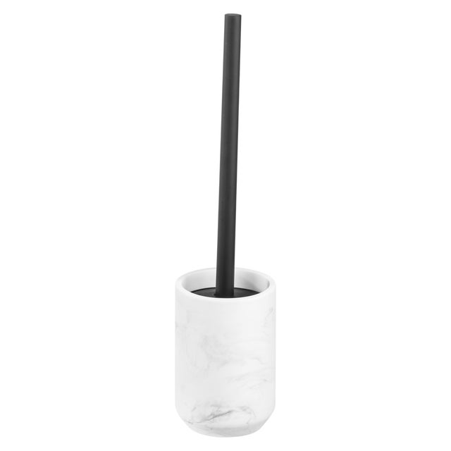 Escobillero SENSEA SERIE RUIDOSO de polirresina blanco mate