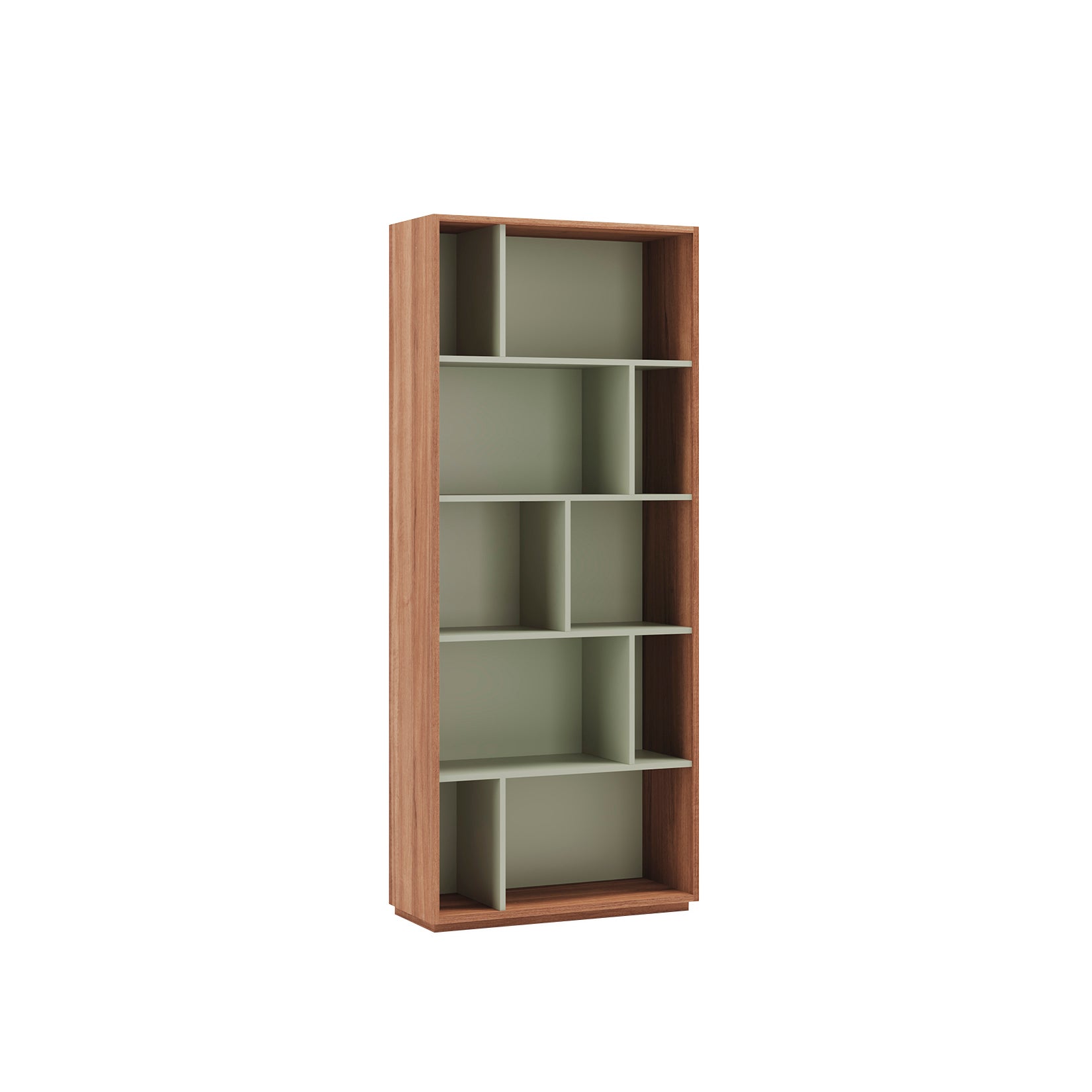 Bibliothèque/étagère En Bois Massif Tilleul - Made In Italy, 3 étagères, 98x40x25 Cm, Style Rustique