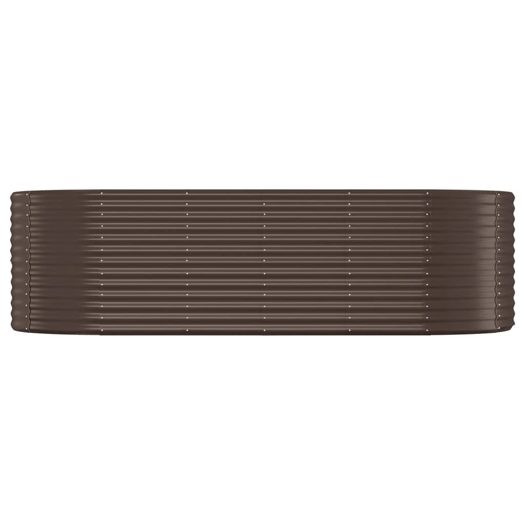 Maison Exclusive - Lit surélevé de jardin Acier galvanisé marron - 8