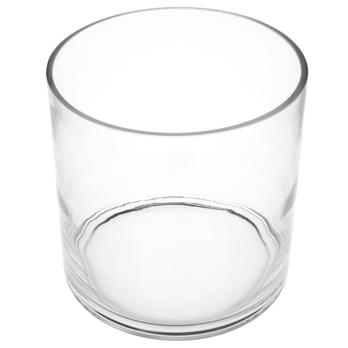 Vaso Cilindrico In Vetro Craquelé ATMOSPHERA – H30cm, Effetto Screpolato, Elegante