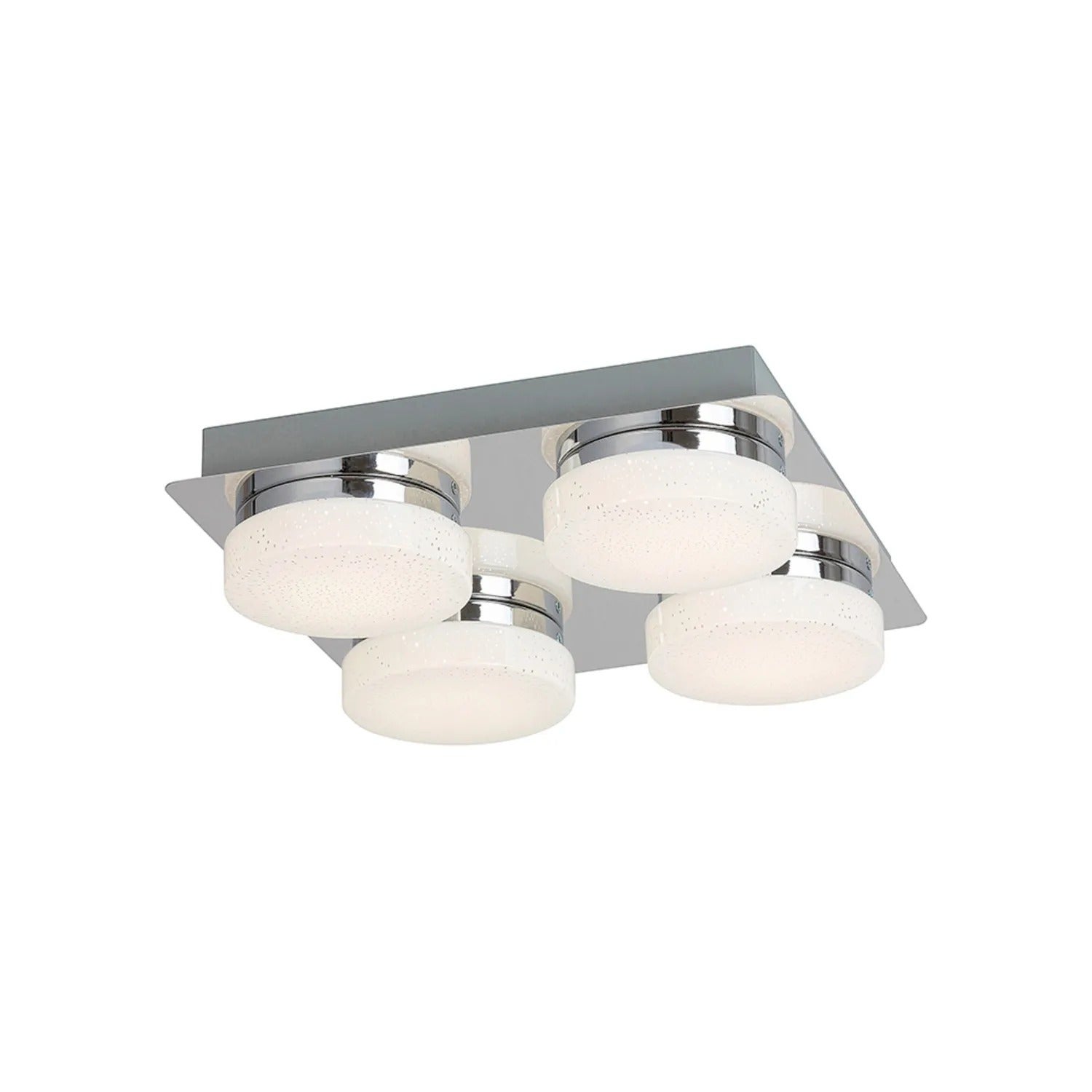 Lampa sufitowa LED Hilary 20W Neutralna biel 1600lm metal chromowana biała wym:7x28x28cm IP20 Rabalux