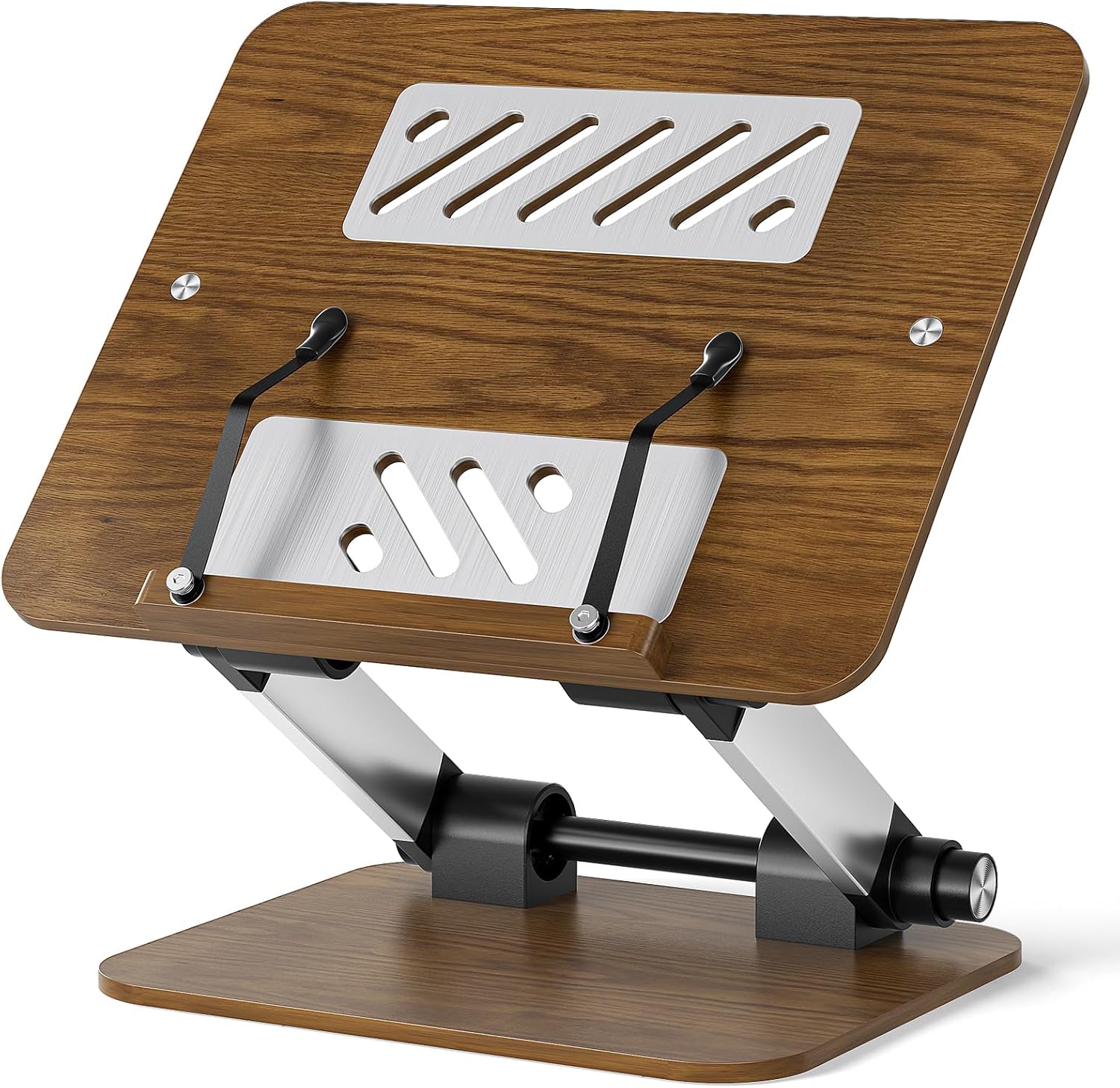Support Livre De Cuisine En Bois Réglable Avec Tableau De Conversion - Pliable Et Portable, Idéal Pour Recettes Et Lecture En Cuisine