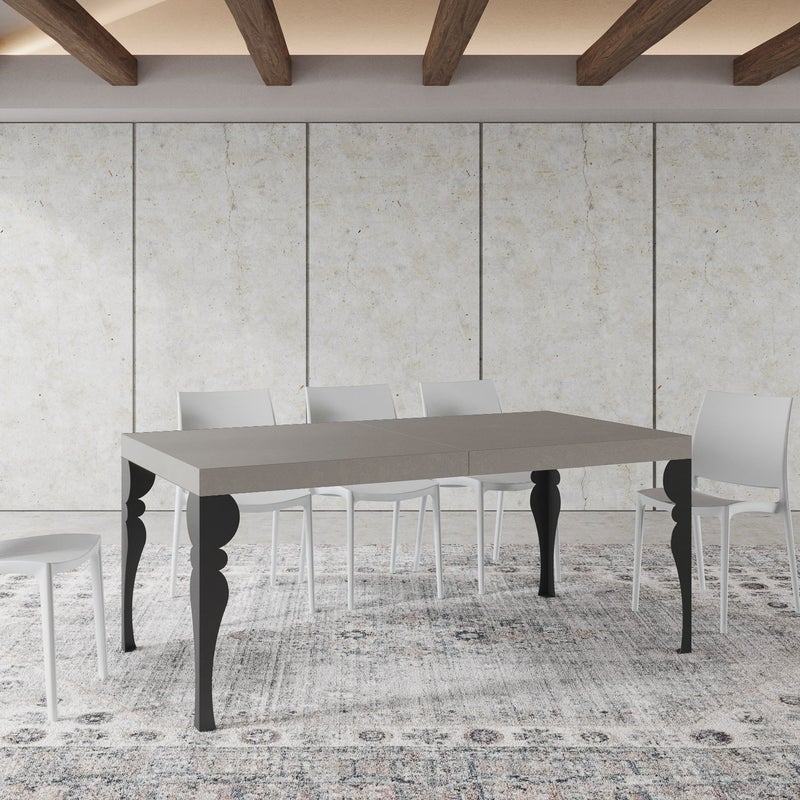 Stół rozkładany Paxon Premium Cashmere 180/284x90 cm z nogami w kolorze antracytowym