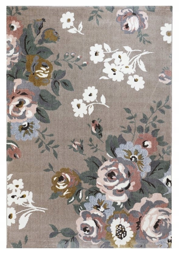 DYWAN PLEASURE L615B_GCA97 BEŻOWY PASTELOWY KWIATY 120x170