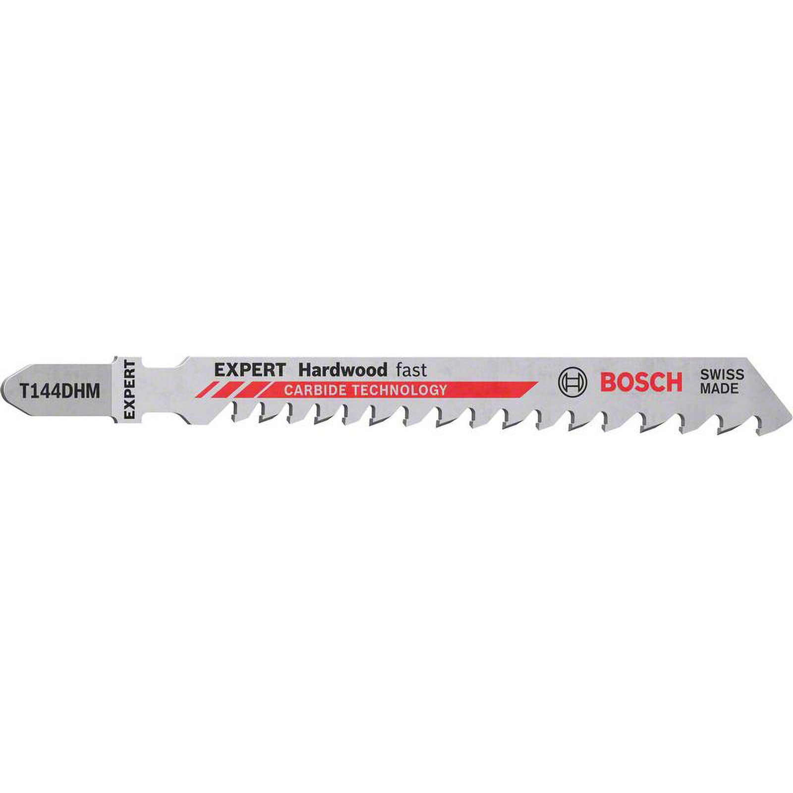 Bosch Professional 10x Lame per seghetto alternativo Expert `Hardwood Fast` T 144 DHM (per Legno duro, WPC legno plastica, Lunghezza 100 mm, accessori