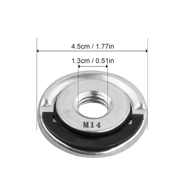 Accessoire Meuleuse Angle 2 Écrous De Serrage Rapide M14 Pour Meuleuse D' Angle - Compatible Disque Diamant Et Abrasif écrou Serrage Rapide Accessoire Meuleuse Angle 2 Écrous De Serrage Rapide M14 Pour Meuleuse D' Angle - Compatible Disque Diamant Et Abrasif écrou Serrage Rapide