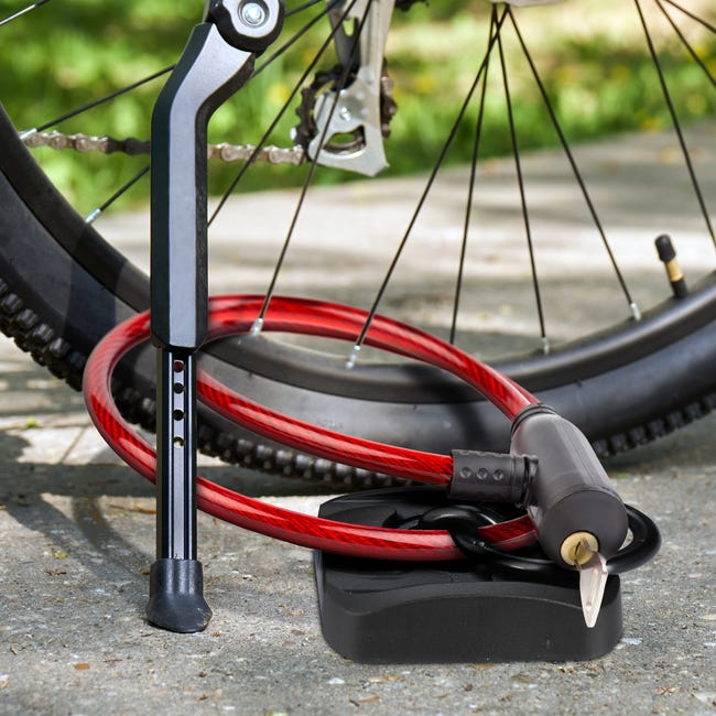 Ancrage Au Sol Antivol Ultra Résistant – Chaîne Sécurité Acier Pour Vélo, Moto, Scooter, Bateau – Fixation Sol/Mur