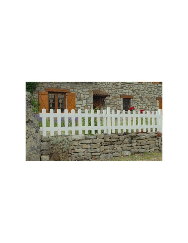 Kit Clôture Jardin Sapin Naturel, L 180 Cm L 180 * H 95