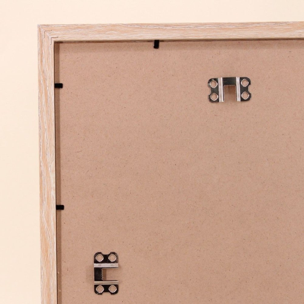 Cadre déco contour bois forme géométrique vertes 43x33cm - Ornami - 4