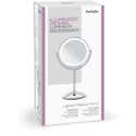 BaByliss Miroir Grossissant X10 - Petit Miroir Lumineux Avec Ventouse Pour Maquillage Et Épilation