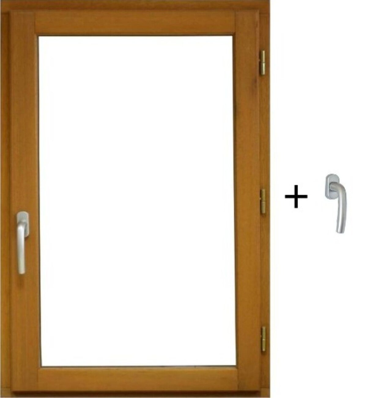 Fenetre Bois 1 Vantail H60 X L50 Cm Côte Tableau Tirant Droite, Poignee (ref 010220f9) Gd Menuiseries - 2