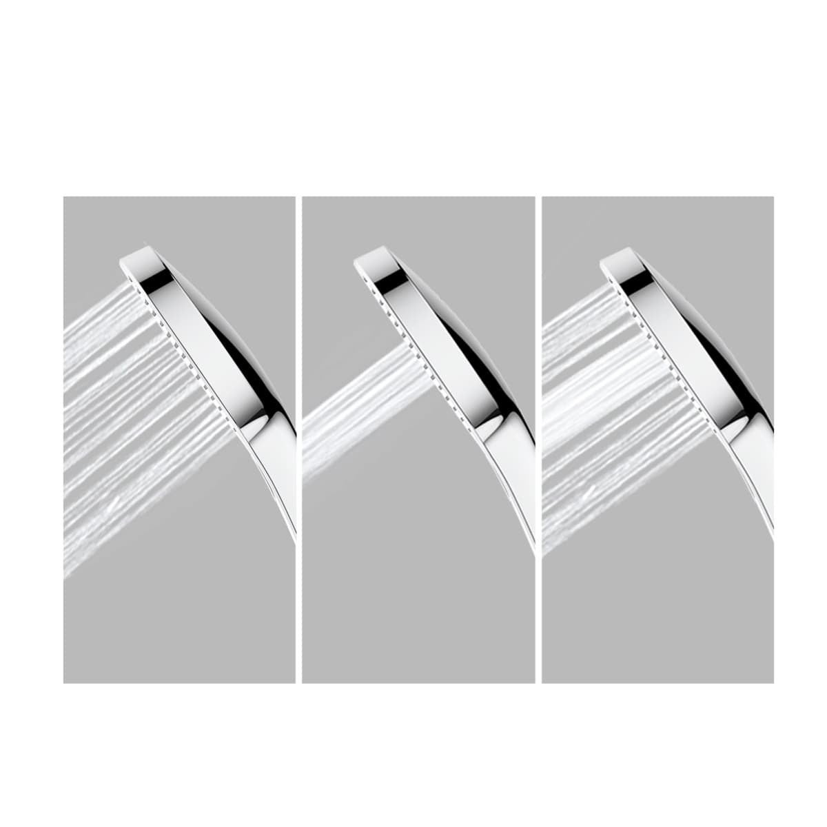 Swiss Aqua Technologies Colonne douche, Douchette 3 jets, mitigeur thermostatique, Barre réglable en hauteur, Chrome/Blanc SATSSTKP - 3