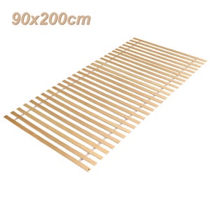 Sommier à Lattes 7 Zones Basic Starr - 28 Lattes Bois - Réglage Dureté - 80x200 à 140x200 Cm
