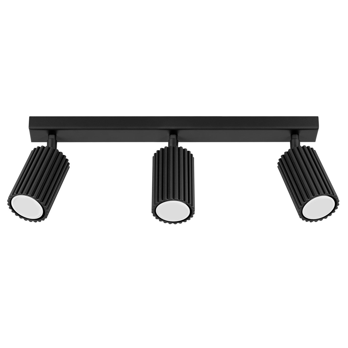 Reflektor sufitowy spot natynkowy Karbon listwa czarny 3xGU10x10W wym: 16,5 x 45 x 6,5 cm aluminium Sollux Lighting