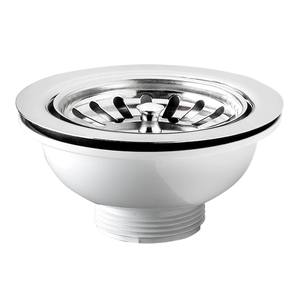 Housesweet Bonde De Trop-plein Ronde Avec Grille Pour Lavabo De Salle De Bain