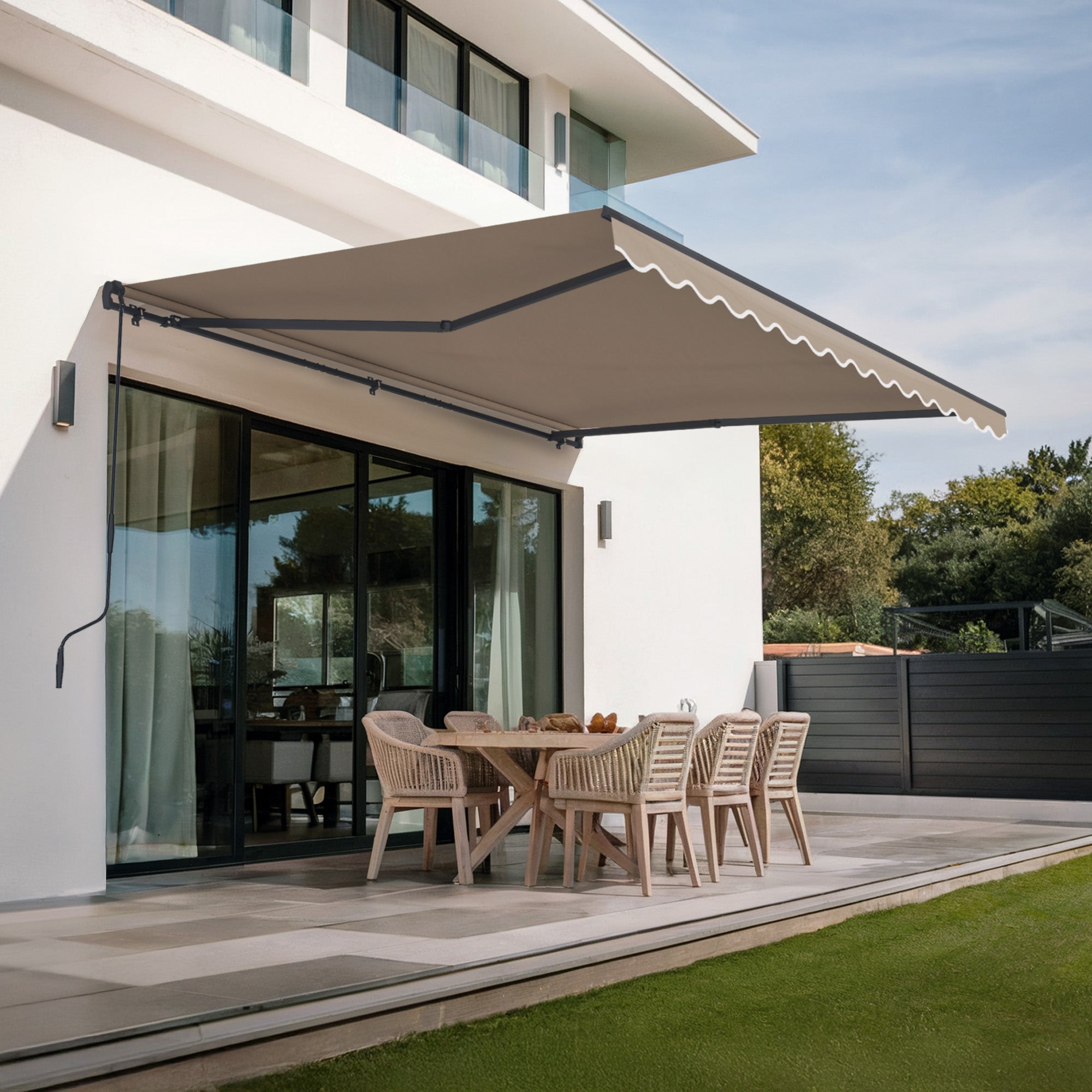 Markiza jednoczęściowa VECCHIO 4m x 3m kolor ciemnoszary