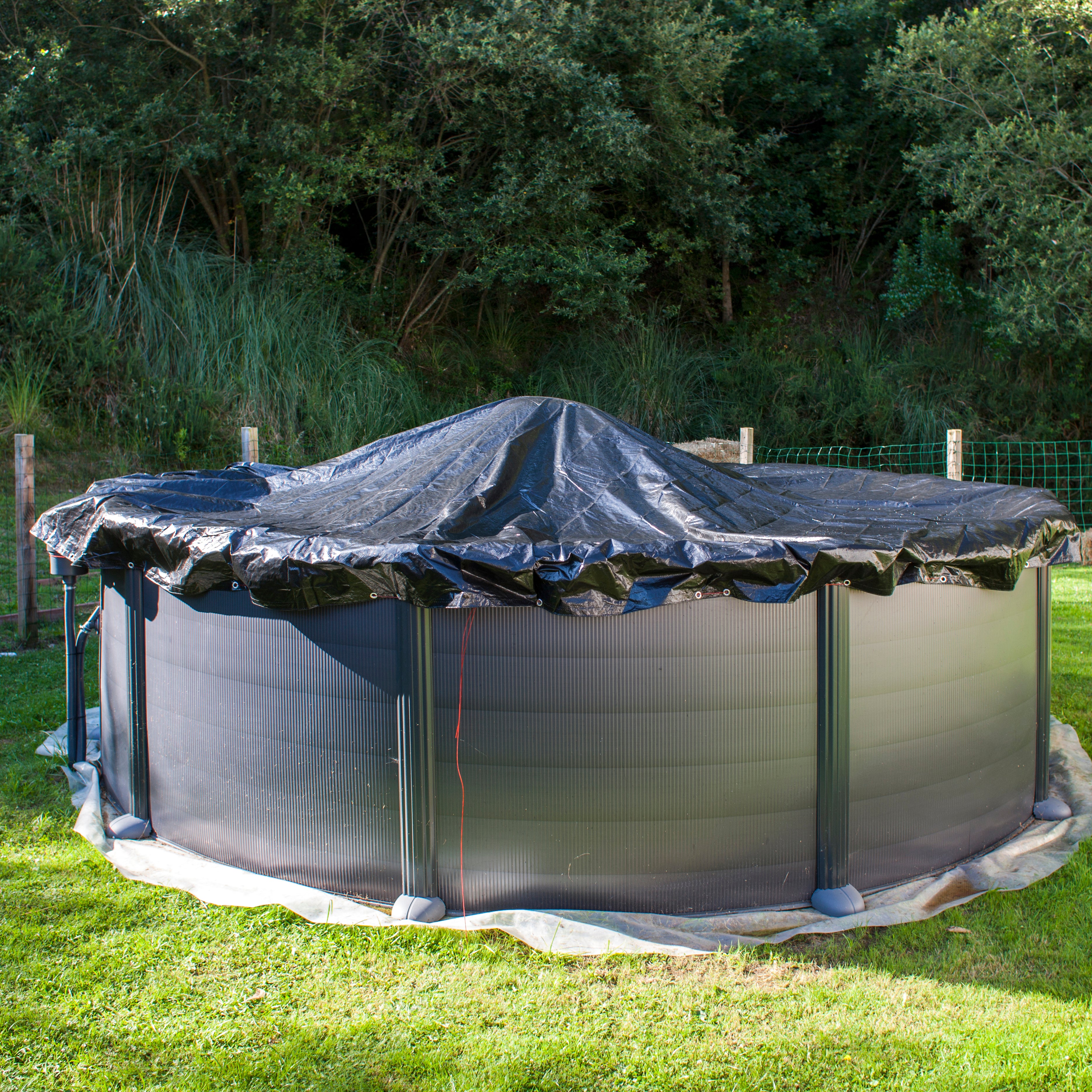 Cuscino gonfiabile in PVC per la copertura della piscina in inverno - 100 x 100 cm - 6