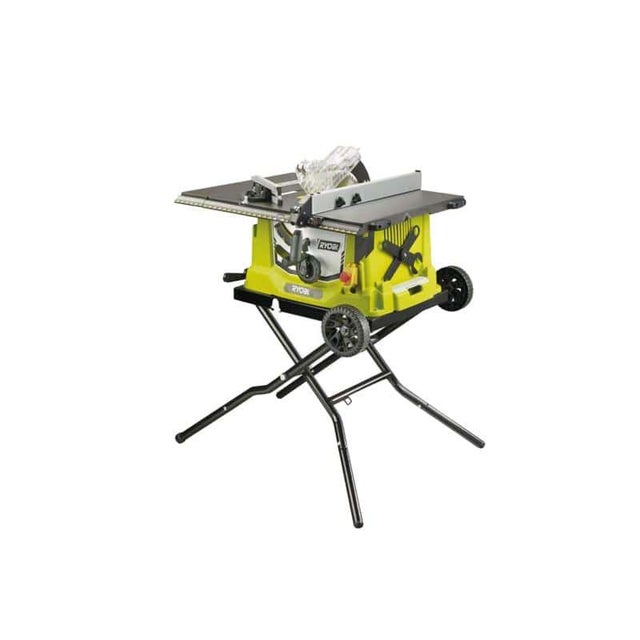 Scie sur table électrique RYOBI 1800W 254mm - piètement rétractable - roues - extension - RTS1800EF-G