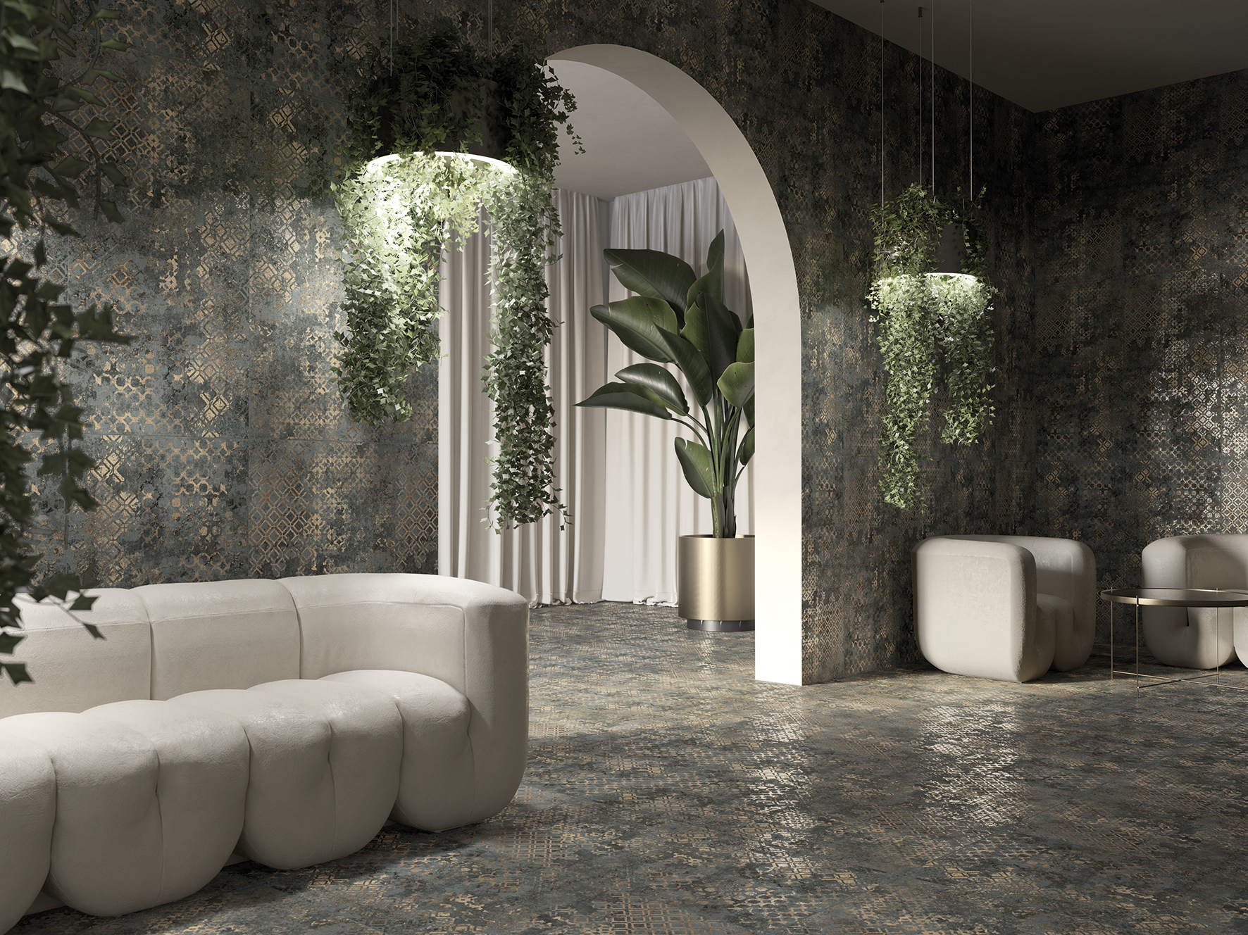 Carrelage Affreschi Caravaggio - brillant 120 x 60cm - 2