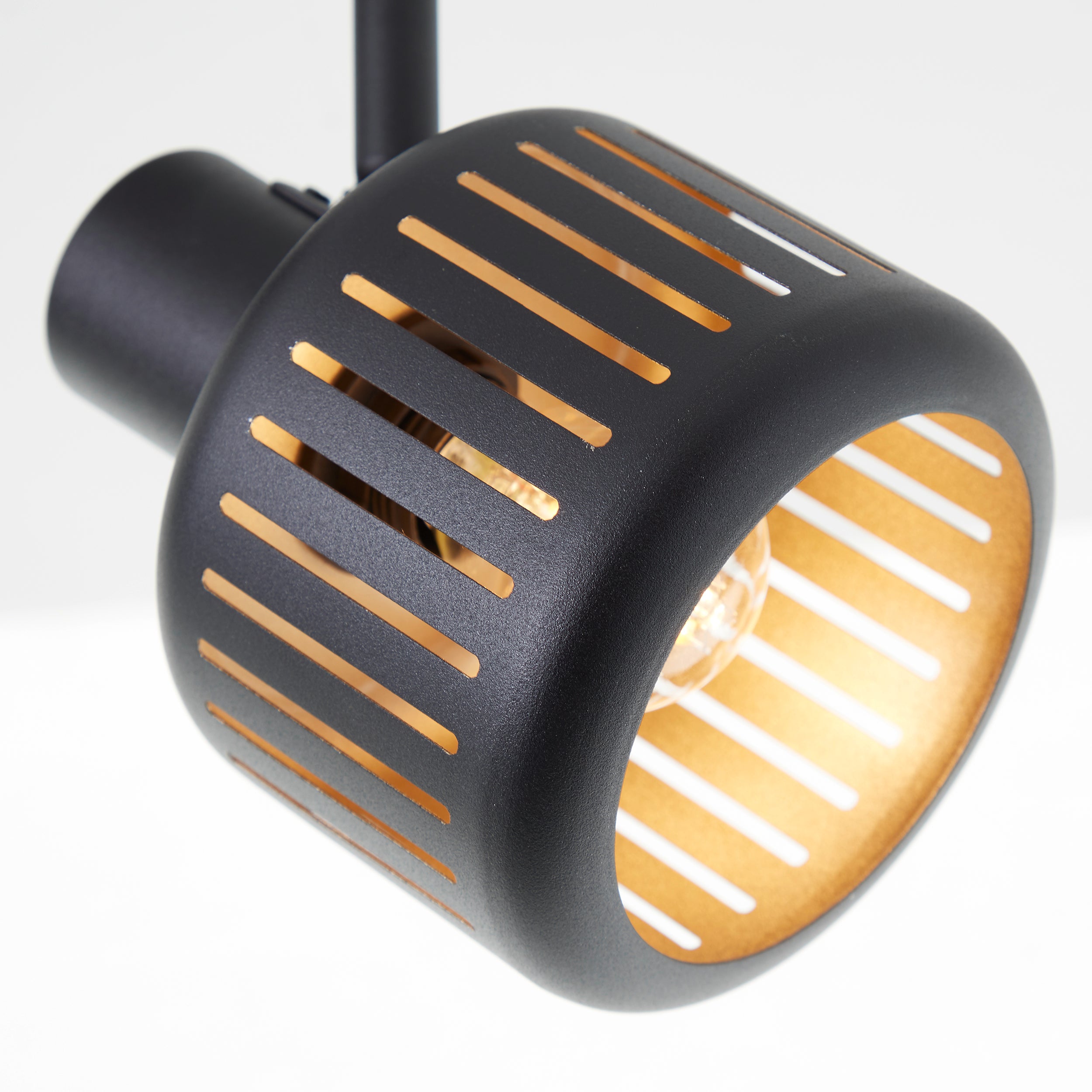 Lampa Brilliant Tyas spot tube 2 żarówki czarne złoto aluminium/czarny plastik 2x D45, E14, 28 W - 4