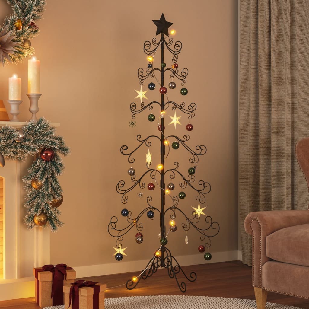Árvore de natal para decoração metal preto 180 cm - COMFORTXL - 2