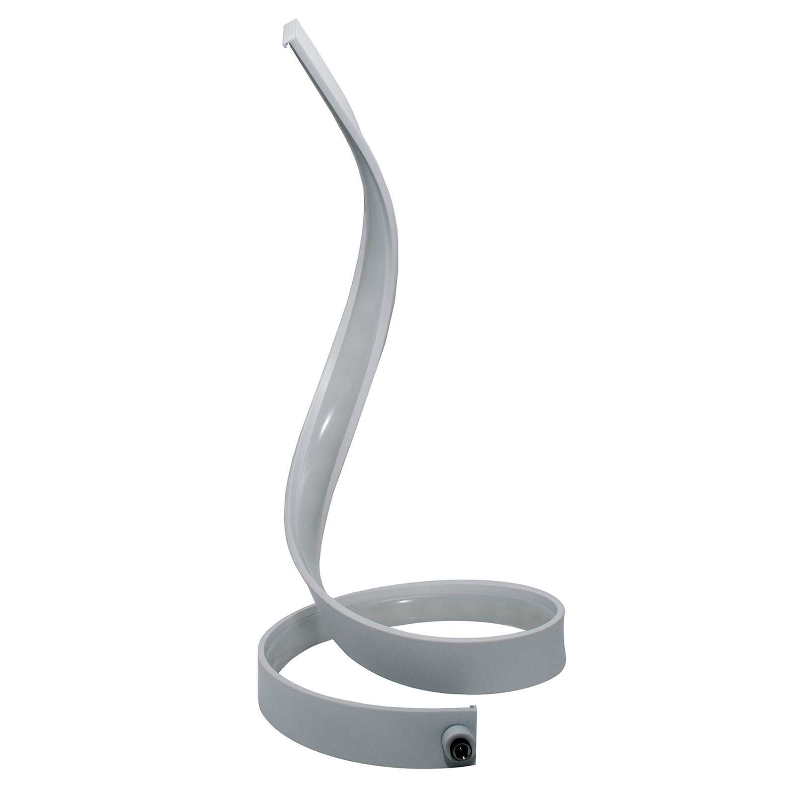 Lampada moderna curva stilizzata luce da tavolo scrivania illuminazione ufficio LED 12W lume moderno comodino 230V 3000K CALDO - 3