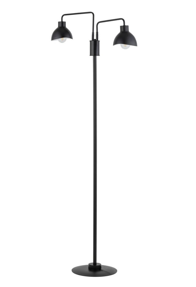Lampa podłogowa stojąca Holi czarno-biała 2xE27x15W wym: 162 x 72 x 30 cm metal SIGMA