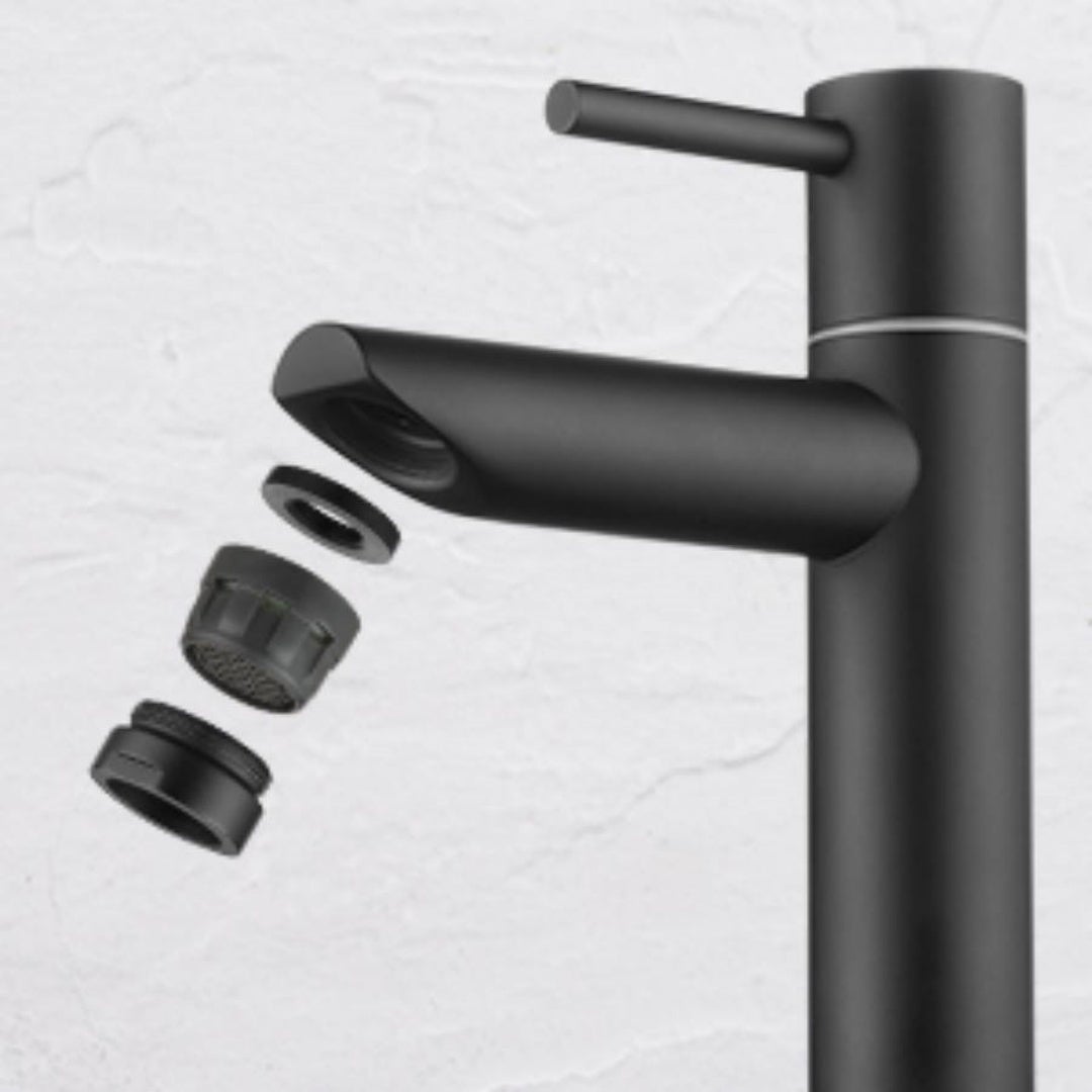 Cecipa max Robinet de lave-main Robinet de Lavabo, Robinet eau Froide, Robinet de Lavabo Noir - 4