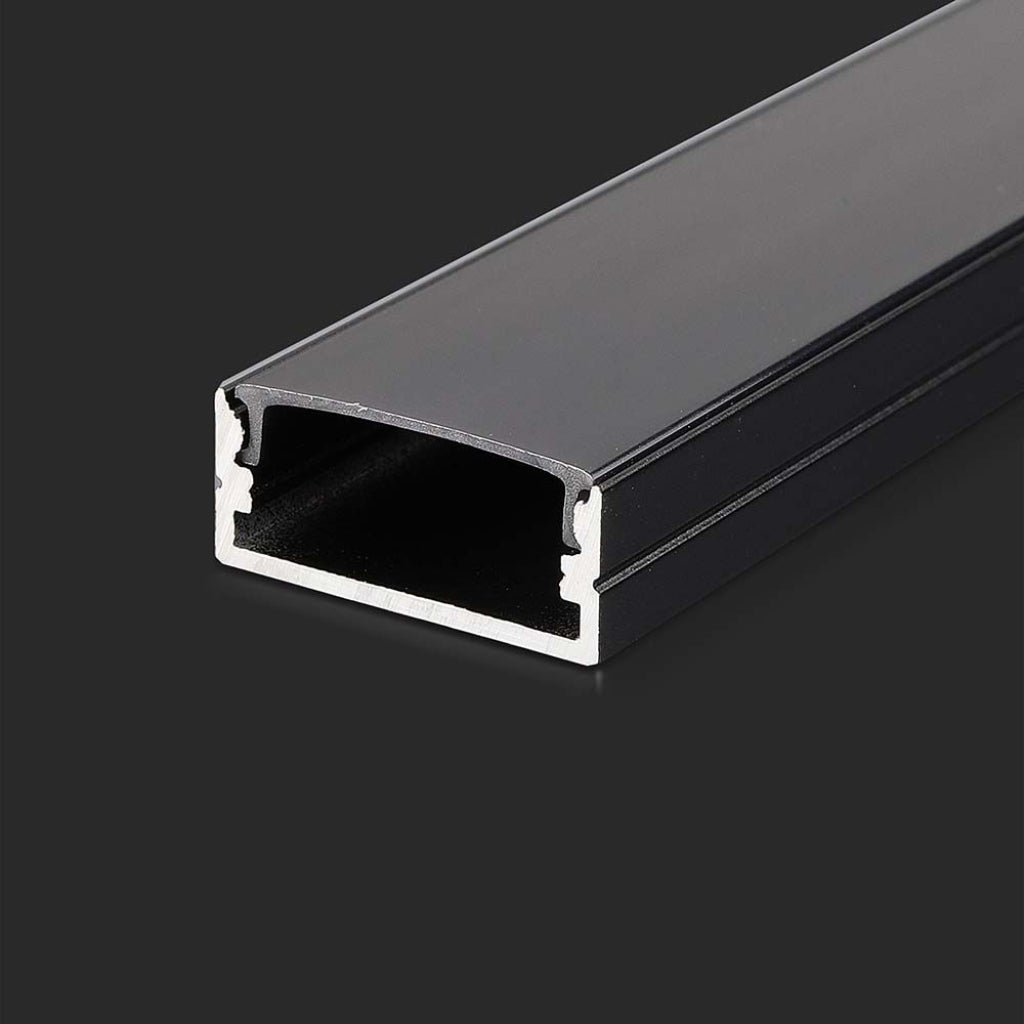 Perfil de aluminio negro para tira LED 2000 x 23,5 x 10mm - 3