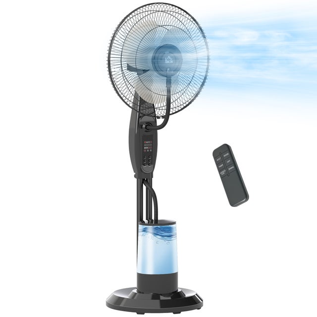 Ventilateur Brumisateur JET LAG 25cl - 28x9x7cm - Couleur Noir - Neuf Sous Emballage