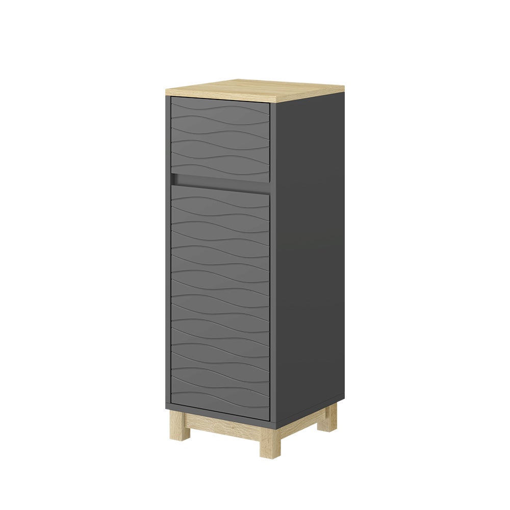 Vicco Szafka midi Livia, Antracyt, 30 x 80 cm z szufladą