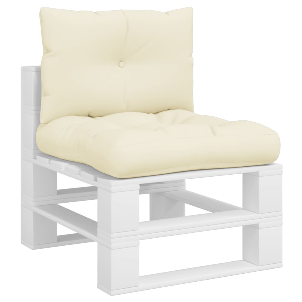Lot de 2 Coussin d'extérieur | Coussins de palette crème tissu CFW167846 - 3