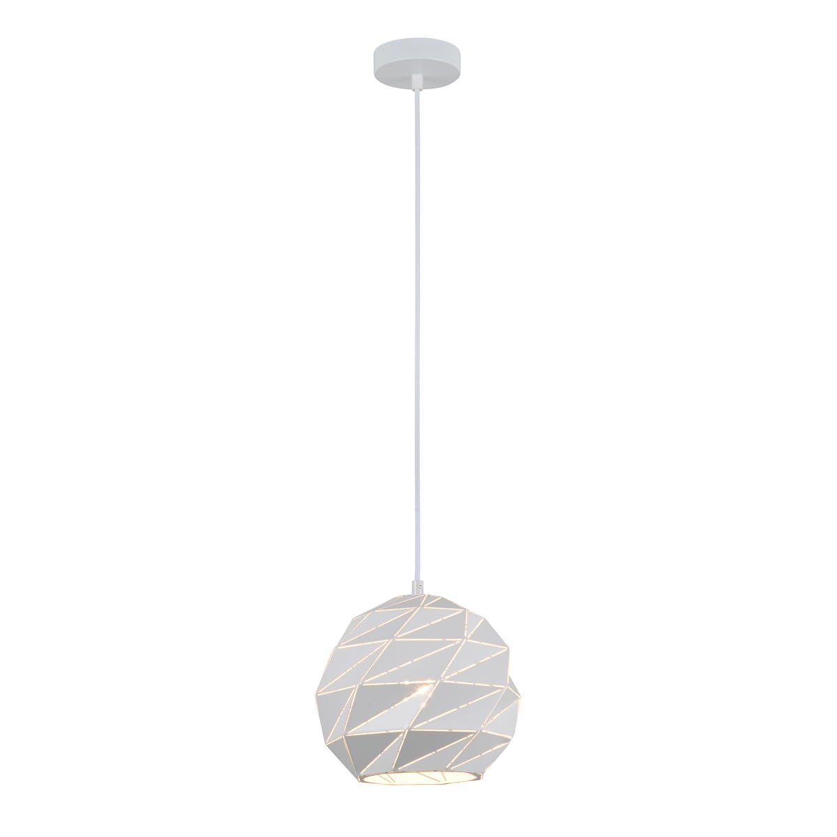 Lampa wisząca Palermo biała 1xE27x40W metal wym:90x21,5x21,5cm IP20 Italux